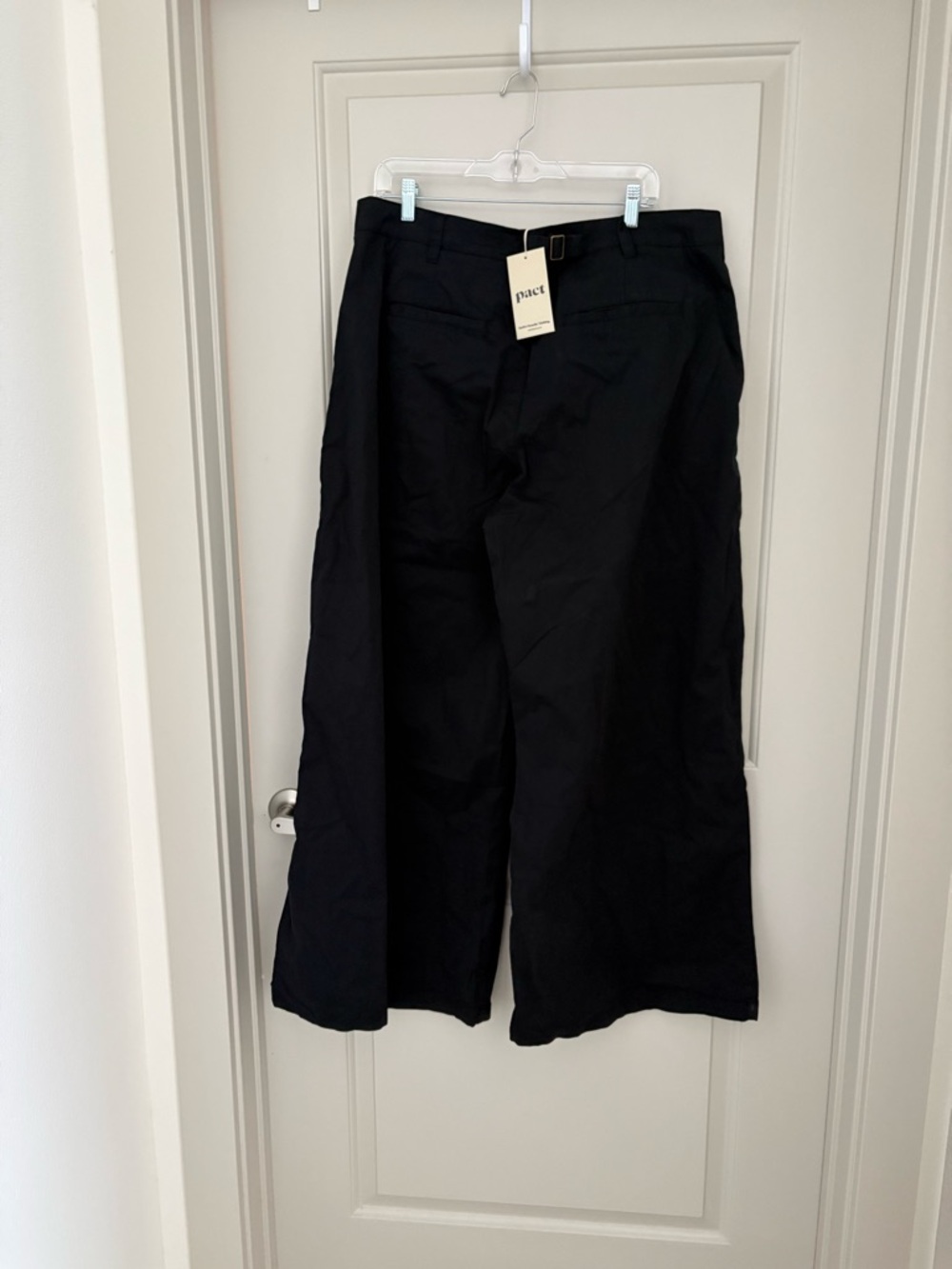 Pact Wide Leg Organic Cotton Pants Size XL NWT - Picture 4 of 5
